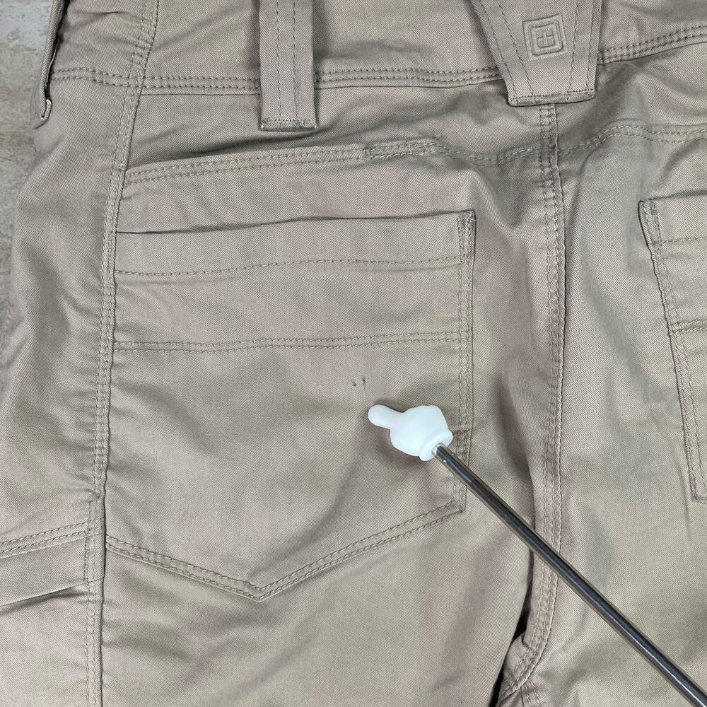 Vintage 90s 5.11 Tactical Pants Womens 10 Baggy Wide Leg Fit Tan Cargos - Picture 6 of 6